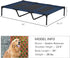 PawHut 48" x 36" Elevated Breathable Dog Bed, Portable Pet Cot with Carry Bag, Dark Blue