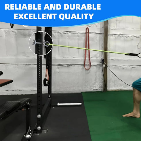 Versatile Gym Equipment Attachments - O-Ring for Power Rack, Perfect for Resistance Band Workouts (2 Pack)