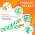 Dog/Cat Bow Collar, Green Dinosaur Pattern, Small (10" - 16")