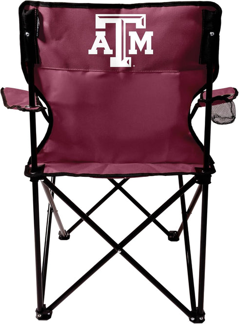 NCAA Portable Folding Quad Chair with Cup Holder - Tailgate Essential