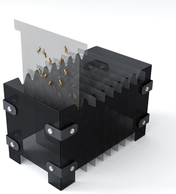 SIKGFPN Reptile Cricket Keeper,Acrylic Feeding Crickets Habitat,Replacement of Egg Cartons
