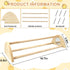 Yasdyri Chicken Perch with Mirror Roosting Bar for Baby Chicks Chick Jungle Gym Roosting Bar Strong Wooden Baby Chick