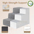 EHEYCIGA Dog Stairs for Small Dogs, 3-Step Extra Wide Indoor Ramp for Couch and Chair, Non-Slip