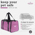 petisfam Easy Load Pet Carrier for Medium Cats and Small Dogs