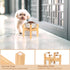 Elevated Dog Bowl Stand, Adjustable Food Stand for 6”-8” Bowls, Single Dog Bowl Holder 7” Tall