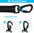 Long Dog Leash 20 FT: Heavy Duty Rope for Training with Swivel Lockable Hook, Reflective Threads, Padded Handle for