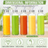 Vesici 12 Set 18 oz Clear Glass Water Bottles, Reusable Juicing Bottles with Protection Sleeve and Lids