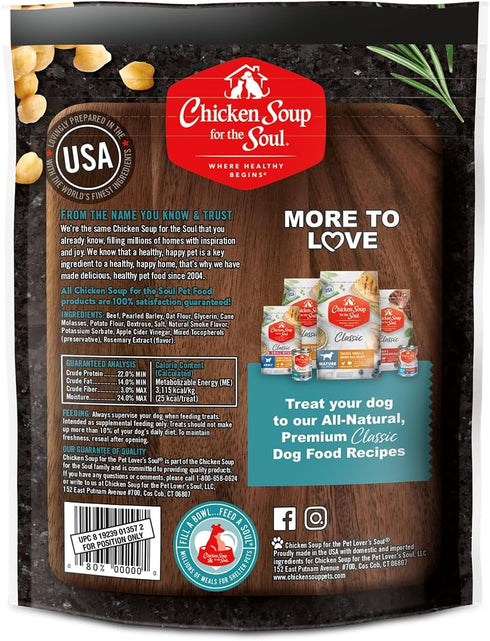 5oz Chicken Soup for The Soul All Natural Premium Savory Sticks Soft & Chewy Dog Treats, Real Beef First Ingredient, No