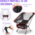 KYOEON 330Lbs Portable Camping Chair, Ultralight Durable Foldable Chair for Outdoor Camp,Travel, Beach, Picnic, Garden