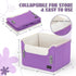 PETSFIT Small Dog Car Seat, Purple, Portable Booster Seat for Dogs Up to 25lbs with Clip-On Leash & Adjustable Straps