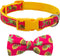 azuza Bowtie Dog Collar, Soft & Comfy with Fun Patterns for Small Dogs