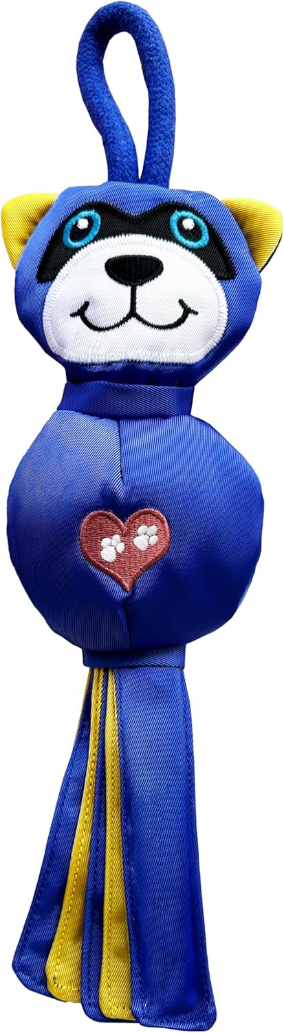 Flirt Pole Replacement Toy - Multi-Sensory Tough Raccoon Toy for Mighty StrongBite Flirt Pole for Dogs