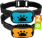 Rechargeable Anti Bark Collar - No Shock Training Dog Collar for Small Medium Large Dogs, 2 Pack Blue Orange