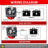 5-60V AWBLIN Upgrade Battery Disconnect Switch with Voltmeter, DC Master Isolator Cut/Shut Off Switch for Marine Boat