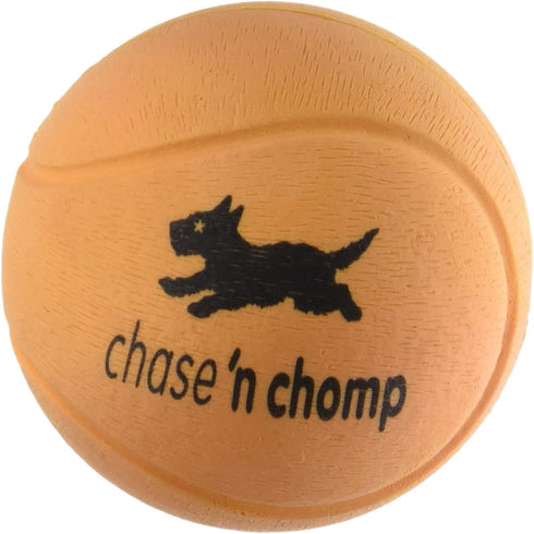 Chase 'n Chomp Hi-Bouncer Ball Pet Chew Toy, 2.85-Inch, Orange