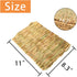 Rabbits,11.0"x8.3" Toy(4 PINVNBY Straw Mats for Natural Bunny Grass Mat,Handwoven Rabbit Hay Mat Small Animal Bedding