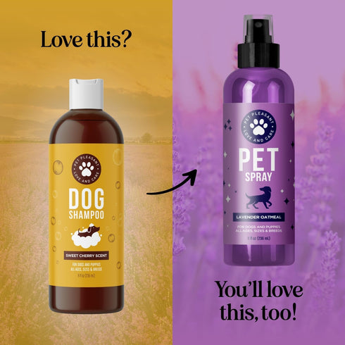 Soothing Oatmeal Dog Shampoo - Cleansing & Moisturizing Aloe & Oatmeal for Smelly Dogs, Made in USA
