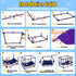 Bullro 8 Hammock Purple Puppy Play Gym with Hanging Toys, Dog Jungle Gym Indoor with and Funny Enrichment Toys, PVC