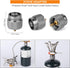Odoland 3500W/6800W Windproof Camp Stove with Fuel Canister Adapter, Portable Collapsible Burner