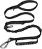 Tactical Dog Leash Heavy Duty, 4-6FT Shock Absorbing Bungee Leash with 2 Padded Handles for Medium Large Dogs, Black