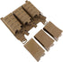 PETAC GEAR Tactical Triple 556 Magazine Pouch with Kydex Insert, AR Front Flap Magazine Pouch, Laser Cut MOLLE