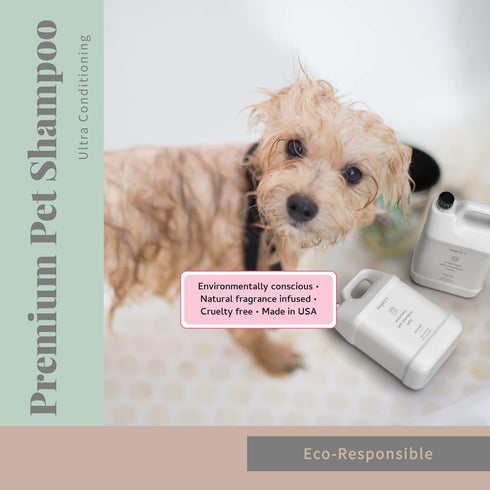 Begley's No Rinse Waterless Pet Shampoo, Bathless Cleaning, Deodorizing, and Odor Removal for a Shiny, Fresh Smelling