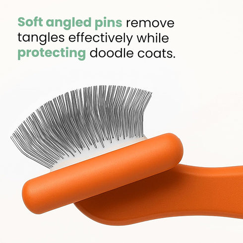 DOODLEEZ Slicker Brush for Dogs - Goldendoodle Brush with Poodle Comb and Cases Included - Goldendoodle Must Haves
