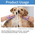 PHLYSFZ 4 Set Curry Comb Kit, Ring Curry Comb, Rubber Brush, Tear Stain Wipe Brush for Horses, Dogs, Goats, Cattle