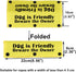 Funny Dog Leash Sleeve, Dog is Friendly Beware The Owner Wrap Sleeve, Alert Tag Pet Birthday Gift (Beware The Owner-YE