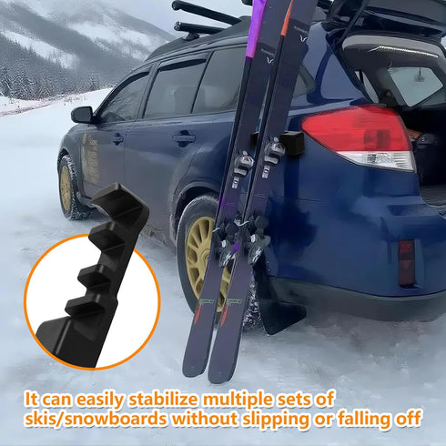 MIPON 2pcs Magnetic Ski Snowboard Vehicle Mountr & Fishing Rod Holde for Car Truck Bed Boat Wall Garage Door,Protection