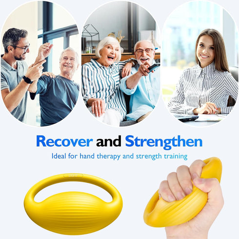 FitBeast Stress Balls for Adults - 3 Resistance Levels Squeeze Balls for Hand Therapy, Rehabilitation, Ideal for