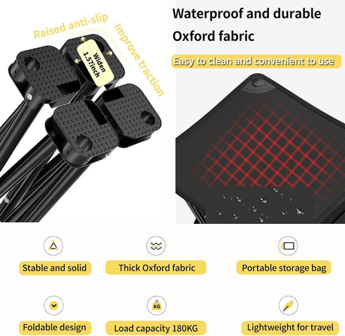 iayokocc Portable Folding Camping Stool, Outdoor Camping Lightweight Small Chair for Gardening Fishing BBQ Hiking