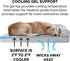 Furhaven Cooling Gel Dog Bed for Medium/Small Dogs with Removable Bolsters & Washable Cover, Plush & Suede Sofa, Gray,