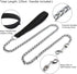 Pettom Heavy Duty Dog Chain Leash, Metal Lead with Padded Handle for Medium Large Dogs (6'/2.0mm Small Chain, Black)