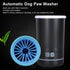 Automatic Dog Cleaner, Soft Electric Washer USB Rechargeable Cleaner Cup for Small to Medium Dogs Cats (Black White)