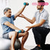 HolaHatha Neoprene Dumbbell Free Hand Weight Set with Rack, 2, 3, 5, 8, and 10 Pound for Home Exercises