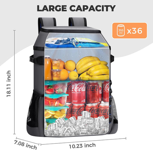 Heytrip Backpack Cooler Bag, Insulated Waterproof for 36/54 Cans, Leak-Proof Camping Cooler