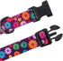 Rhea Rose Girl Dog Collars, Fall Daisy Pattern Colorful Flowers Print for Female Dogs (Dark Purple, Large)