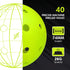 Seamless 40 Pickleball Balls, Outdoor Pickleballs USAPA Approved, Enhanced Durability Pickle Ball with Roto-Molded