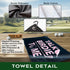 Talk Birdie to Me Funny Pink Polyester and Cotton Blend Golf Towel, Golf Accessories for Women