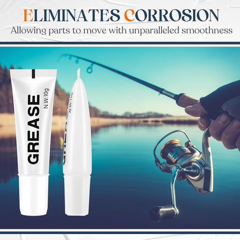 3 Threlaco Pcs Fishing Reel Grease Fishing Reel Lubricant Forming a Lubrication Layer to Provide Smooth and Long