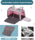 PETSFIT Cat Carrier for Large Cats, Dog Carriers for Small Dogs Under 25 Lbs, Soft Pet Carrier with Cozy Extendable Mat