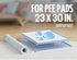 2 30 23 TidyFriend Pk Pee Pad Holder Tray for x Pee Pads with Corner Lock Holes, Raised Edges, Non-Spill, Easy to Clean