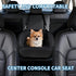 30-35 LB Garvee Dog Booster Car Seat, Comfy Dog Bed for Car with Safety Belt and Storage Pockets, Detachable Washable