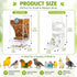 Set Rypet No Mess Bird Water Feeder Dispenser Automatic Bird Feeder Transparent Food Container Cage Acrylic Parrot