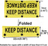 Funny Dog Leash Sleeve, Keep Distance Wrap Sleeve, Pet Birthday Gift (Keep Distance YE Sleeve)