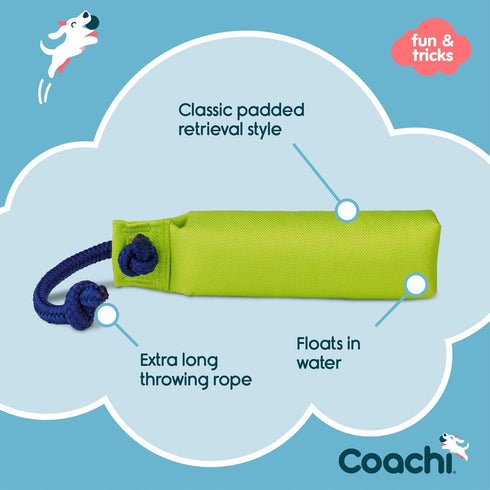 Coachi Canvas Training Dummy, Floats, Long Distance Throwing, Classic Retrieval Toy for Medium Dogs and Puppies