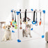 8 0-6 Puppy Play Gym with Hanging Interactive Toys, Indoor Jungle Gym for Small Dogs & Puppies Months, Adjustable PVC
