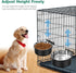 2 Pack No Spill Dog Crate Water Bowl, Hanging Kennel Bowls for Pet Cage Accessories