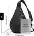 TUDEQU Sling Bag for Men, 19L Crossbody Backpack with 8 Pockets, One Strap Design